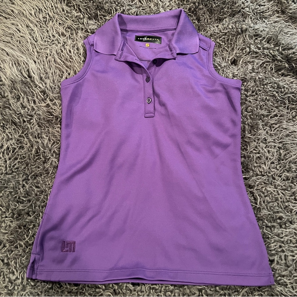 Loudmouth Purple Sleeveless Tank Top
